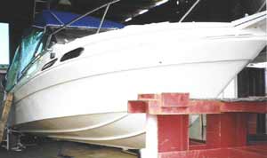 Boat Hull with FRC Coating
